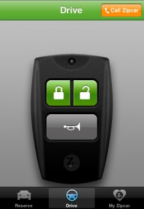 Zipcar iPhone app